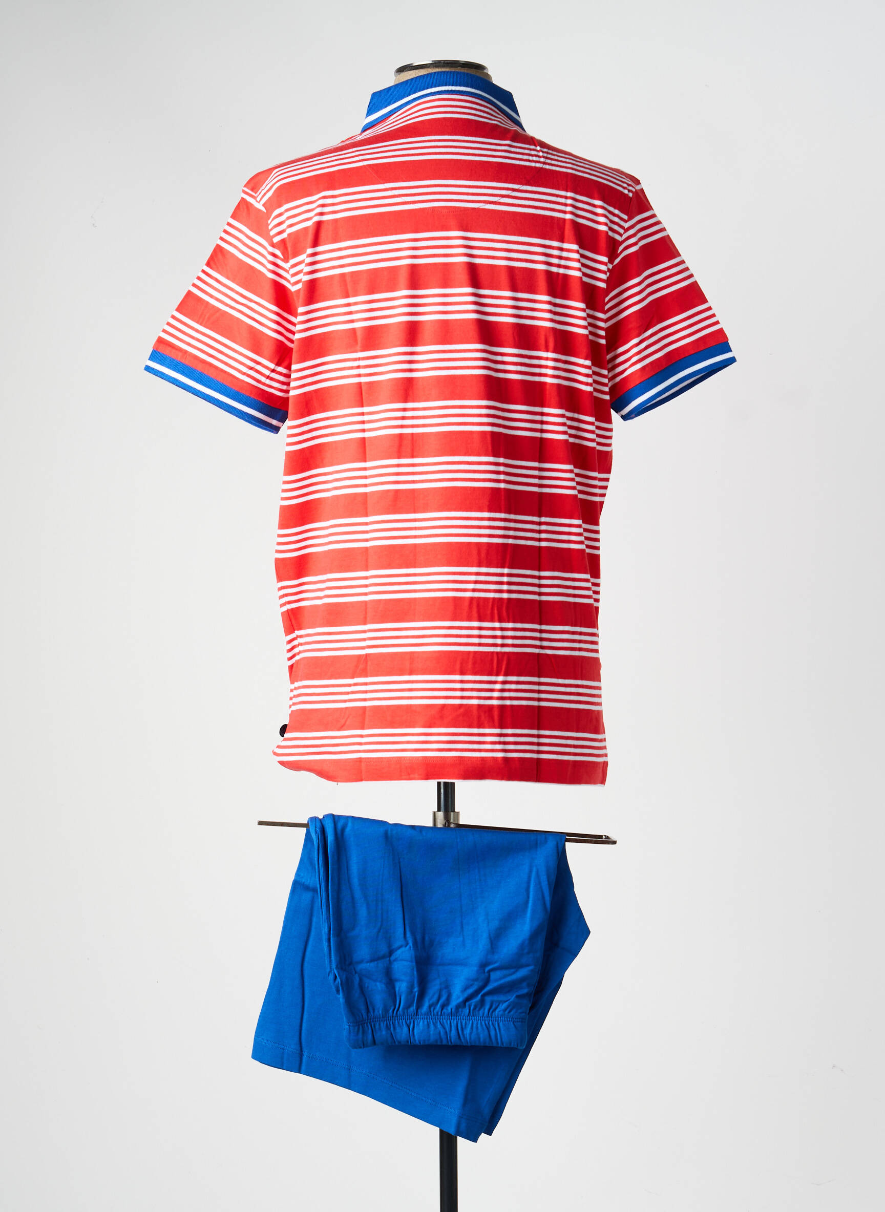 Pyjashort fermeture boutonnée sur le devant bleu EMINENCE homme
