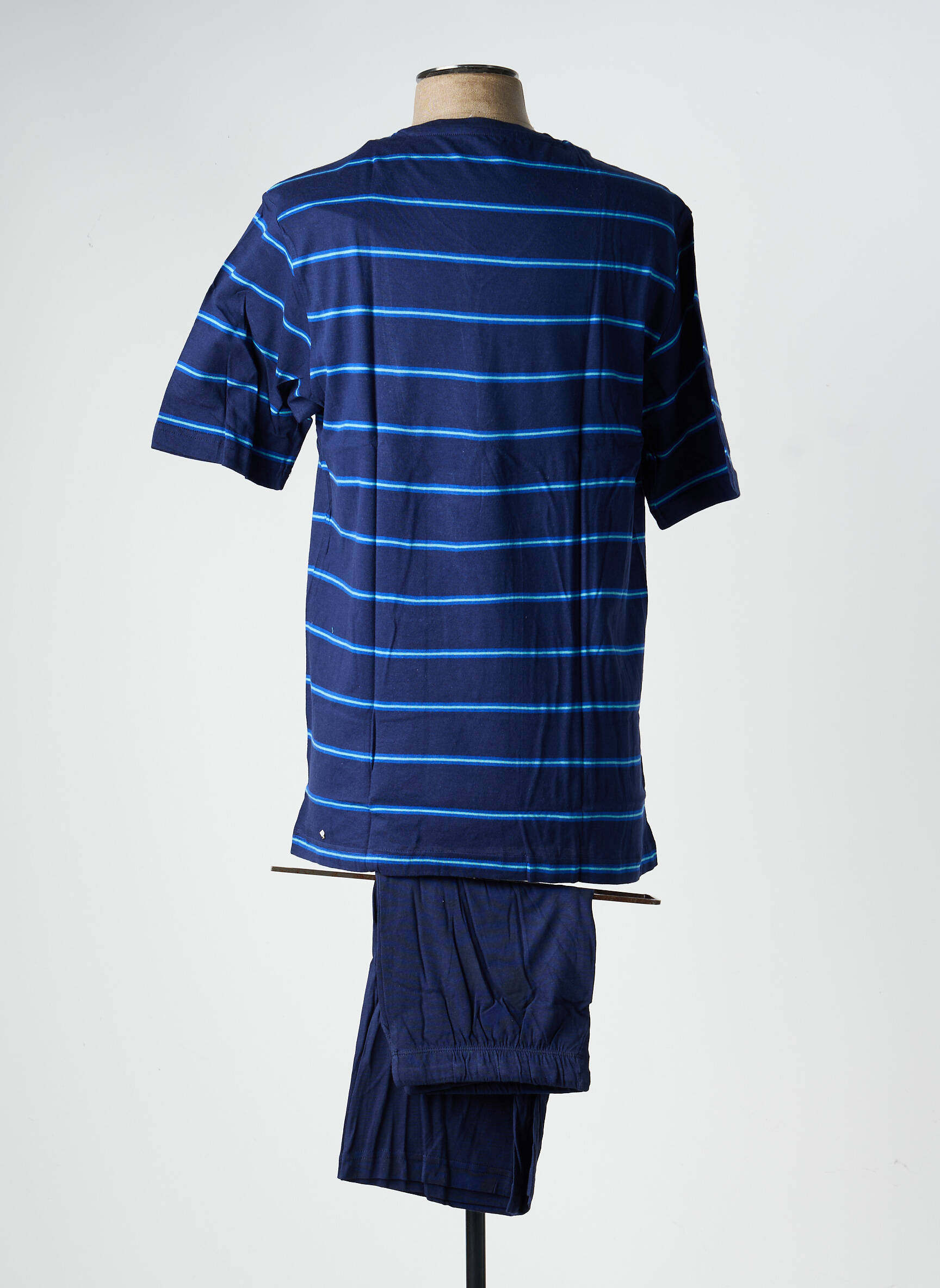 Pyjashort stretch bleu EMINENCE homme