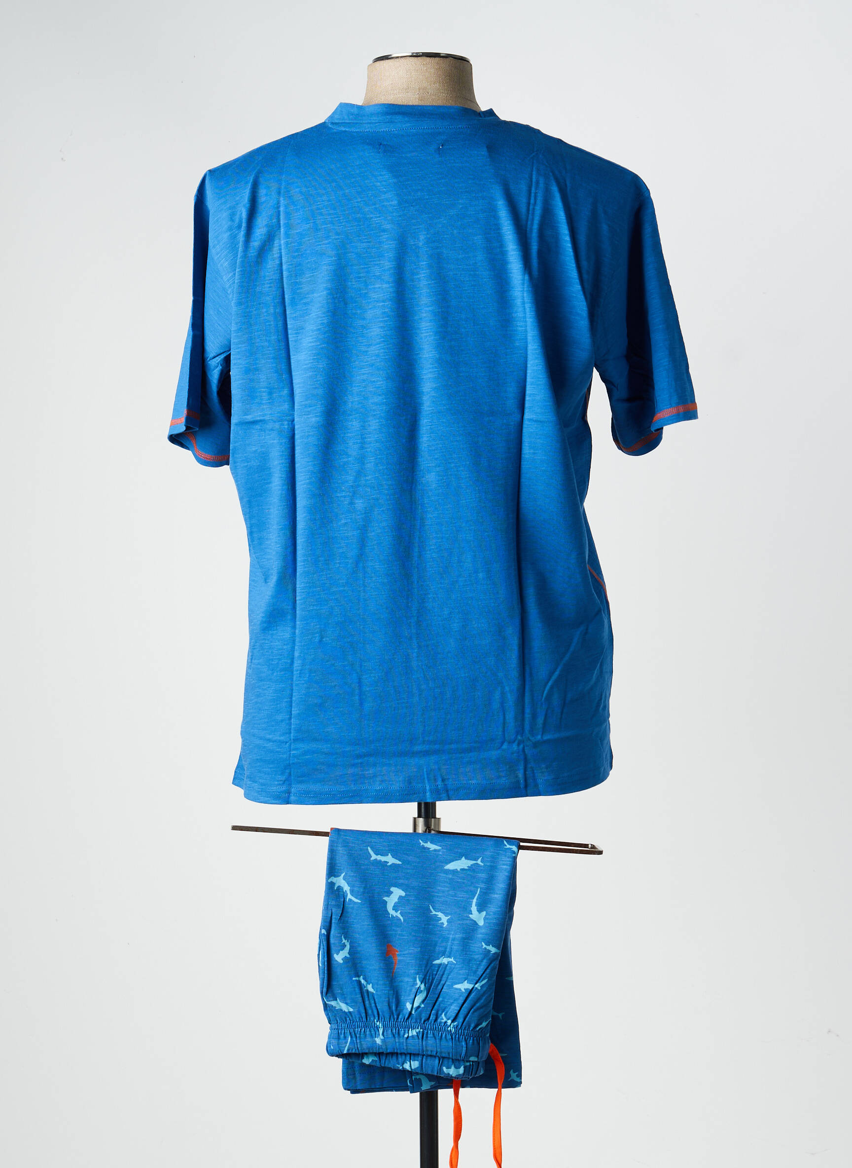Pyjashort stretch bleu CHRISTIAN CANE homme