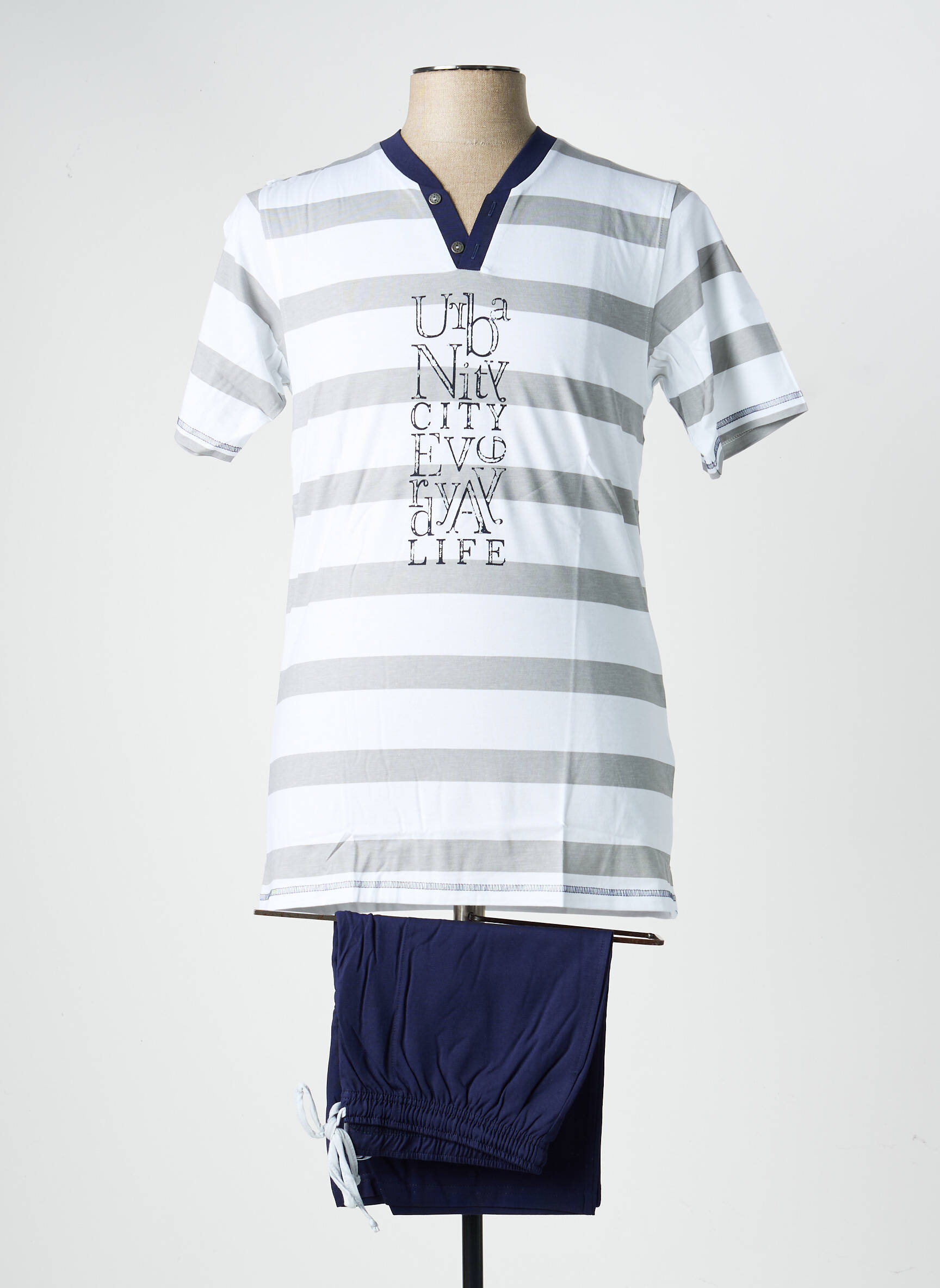Pyjashort sérigraphie bleu RINGELLA homme