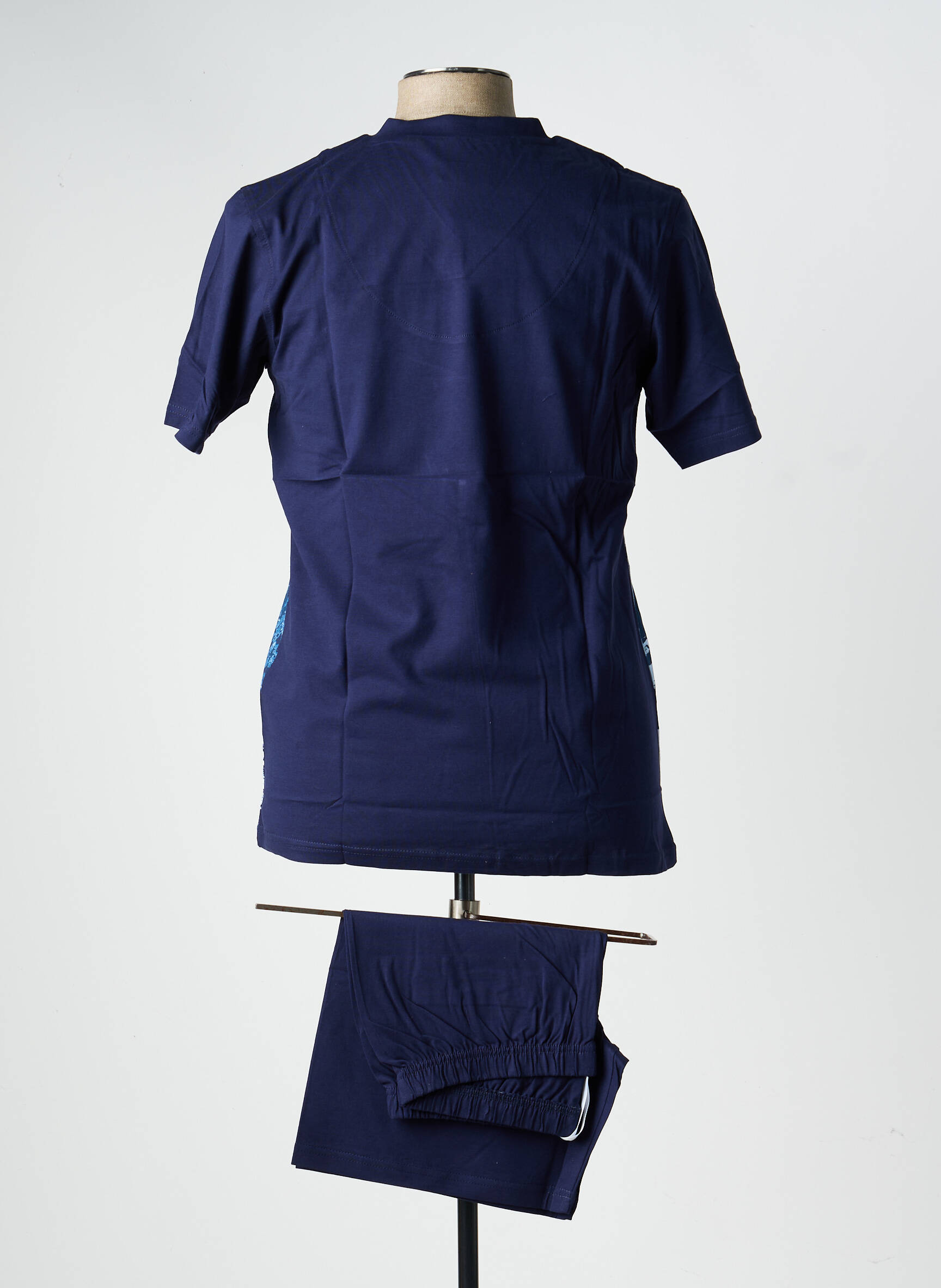 Pyjashort stretch bleu RINGELLA homme