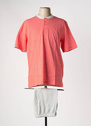 Pyjashort fermeture boutonnée sur le devant rouge EMINENCE homme