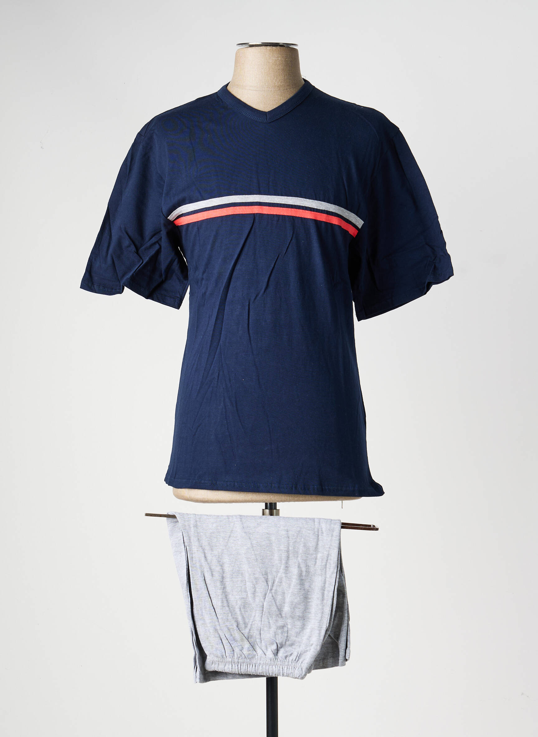 Pyjashort stretch bleu EMINENCE homme