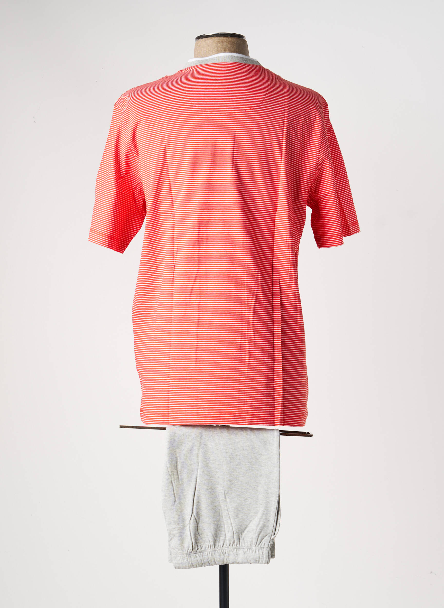 Pyjashort fermeture boutonnée sur le devant rouge EMINENCE homme