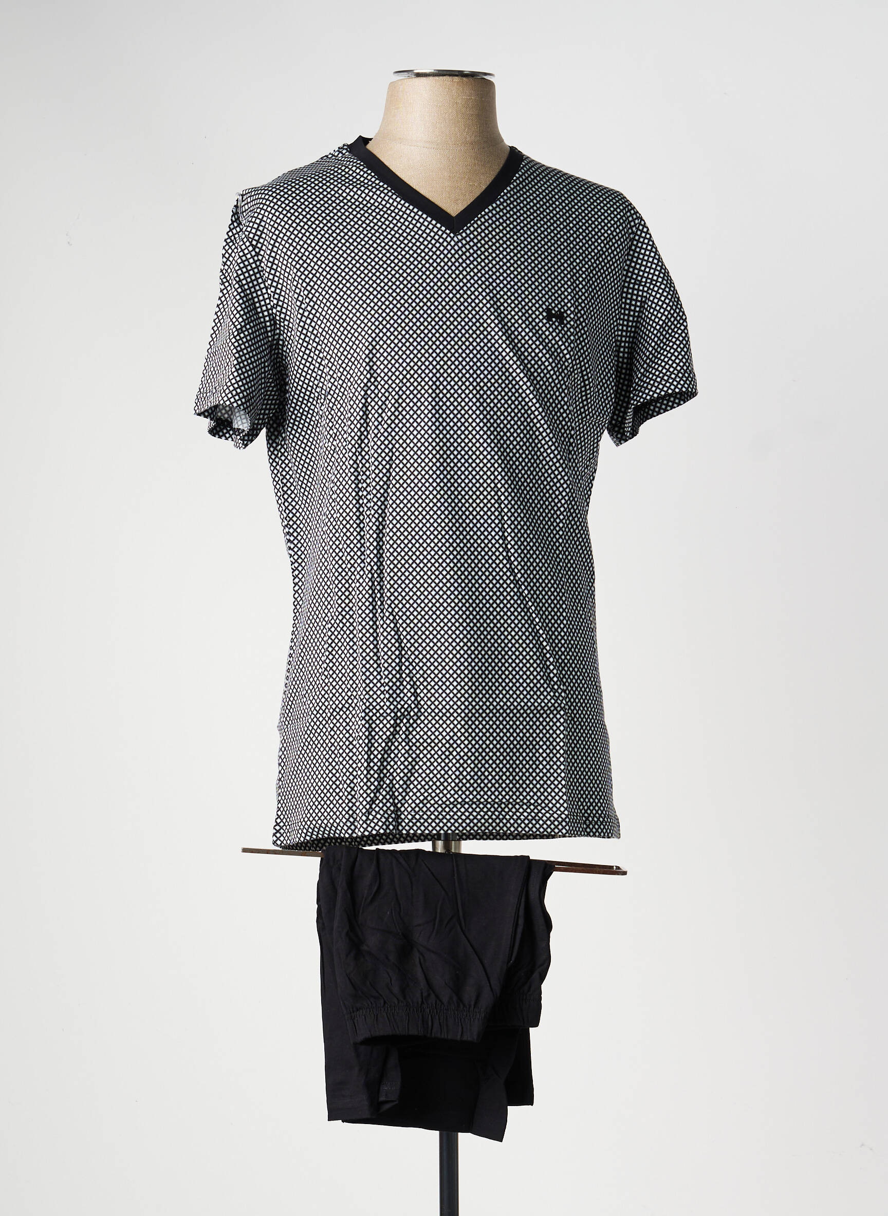 Pyjashort stretch noir HOM homme