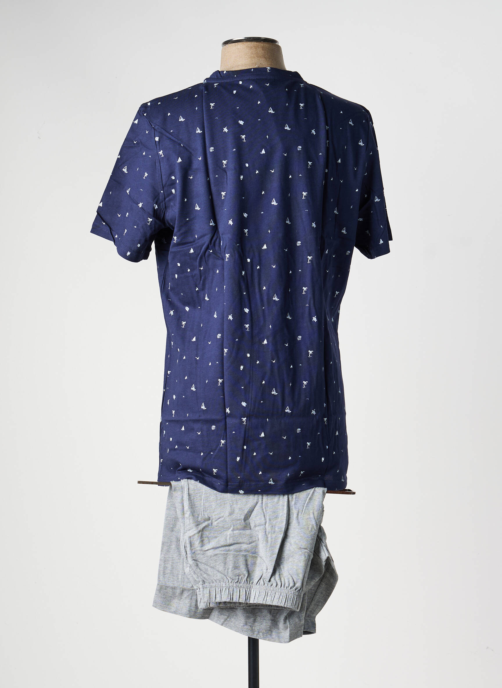 Pyjashort stretch bleu HOM homme