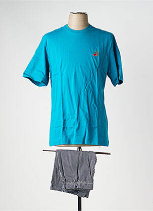 Pyjashort stretch bleu EMINENCE homme