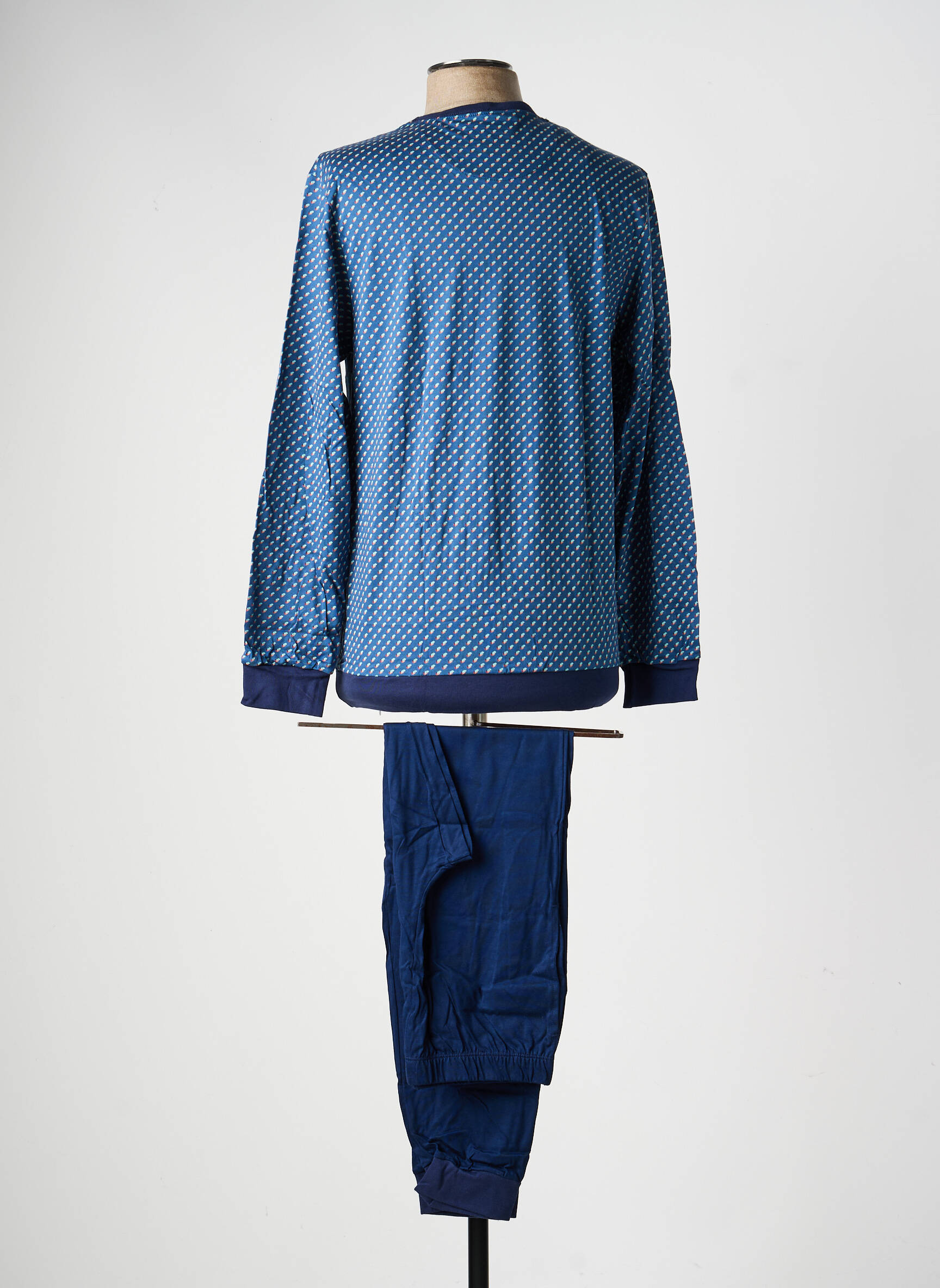 Pyjama imprimé fantaisie bleu EMINENCE homme