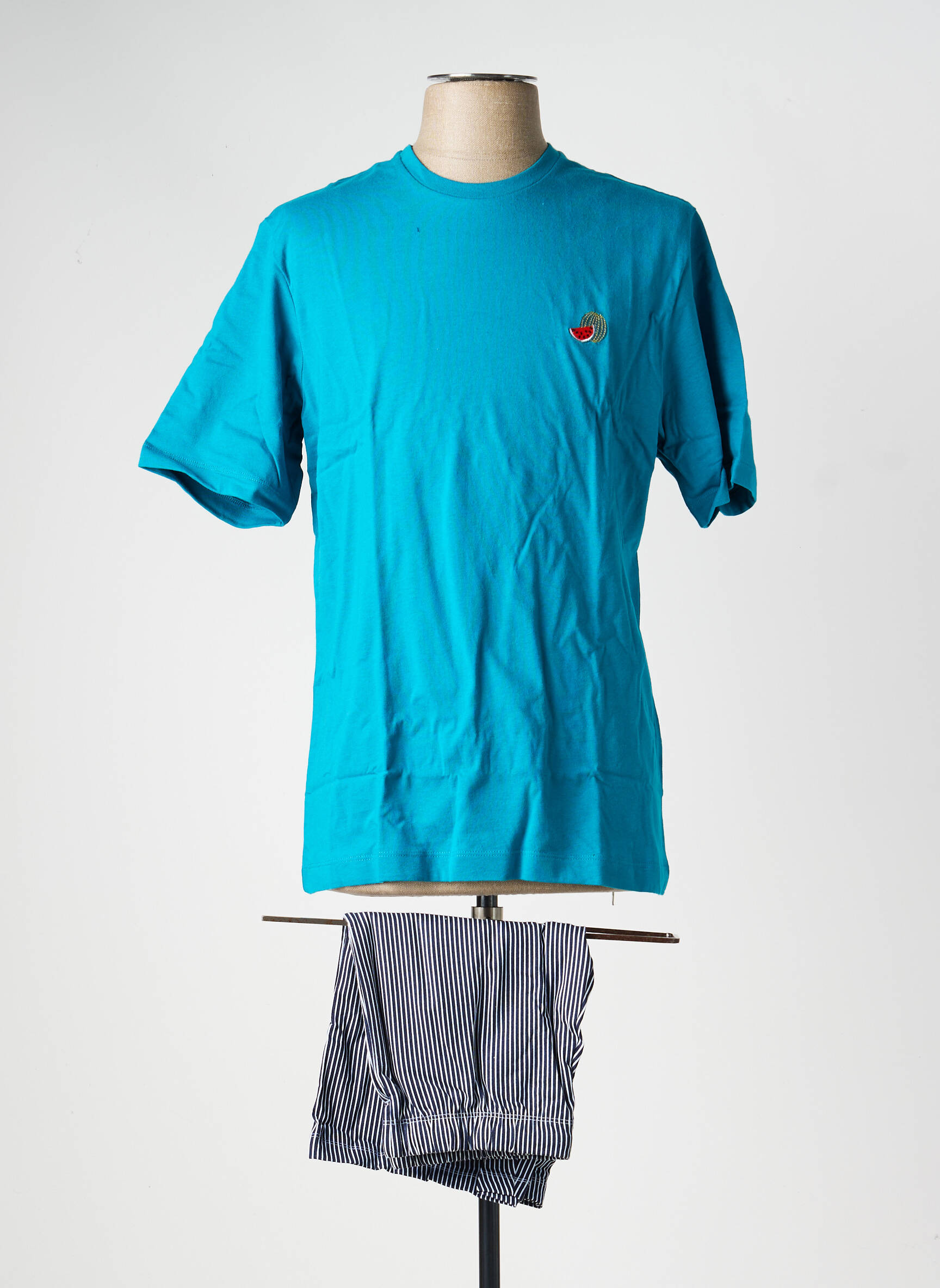 Pyjashort stretch bleu EMINENCE homme