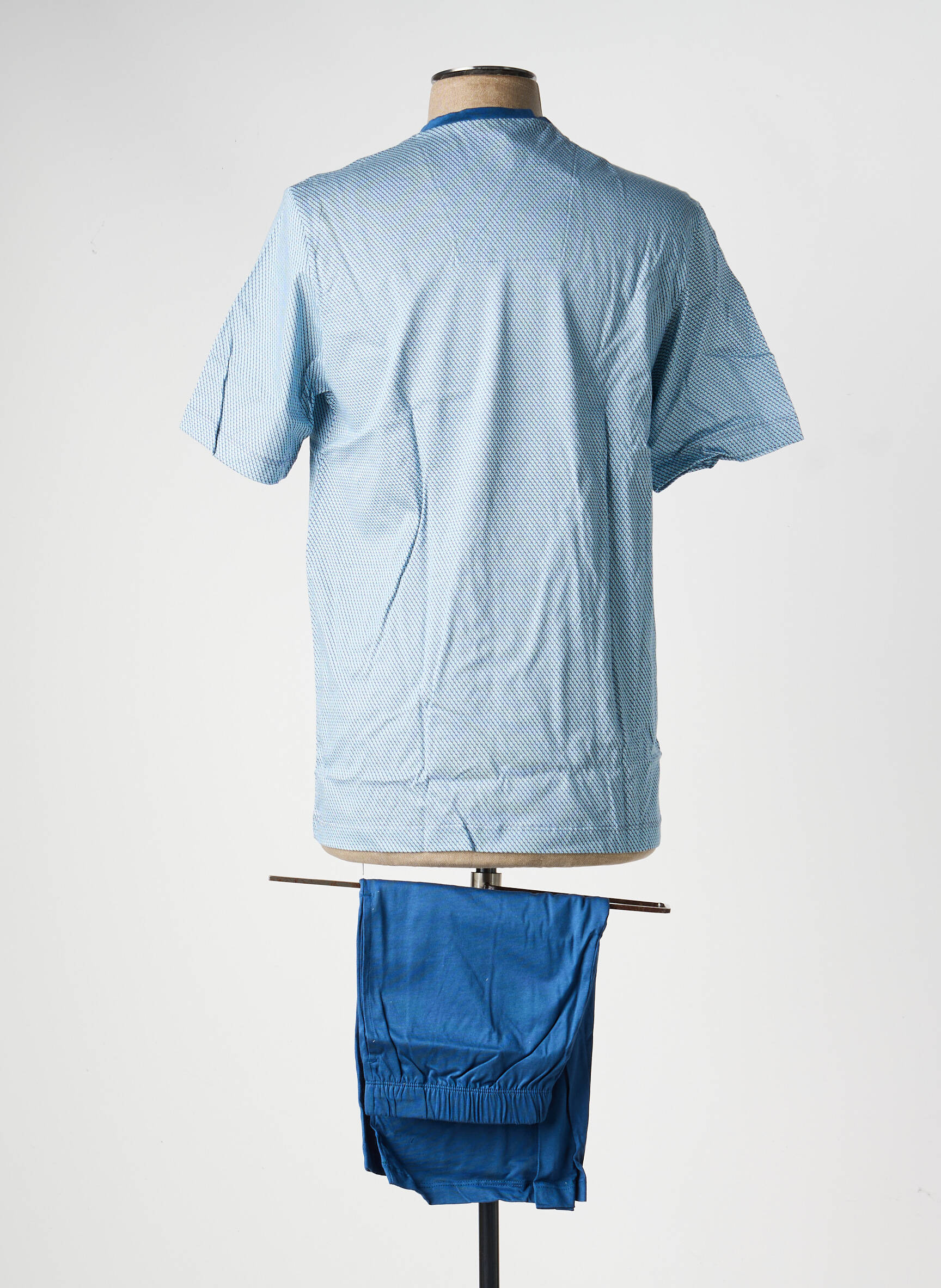 Pyjashort stretch bleu EMINENCE homme