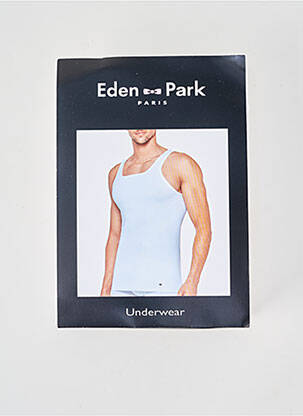 Débardeur coupe cintrée sans manche blanc EDEN PARK homme
