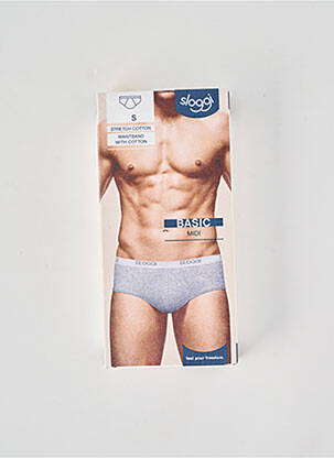 Boxer stretch gris SLOGGI homme
