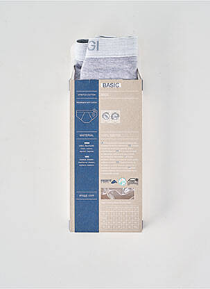 Boxer stretch gris SLOGGI homme