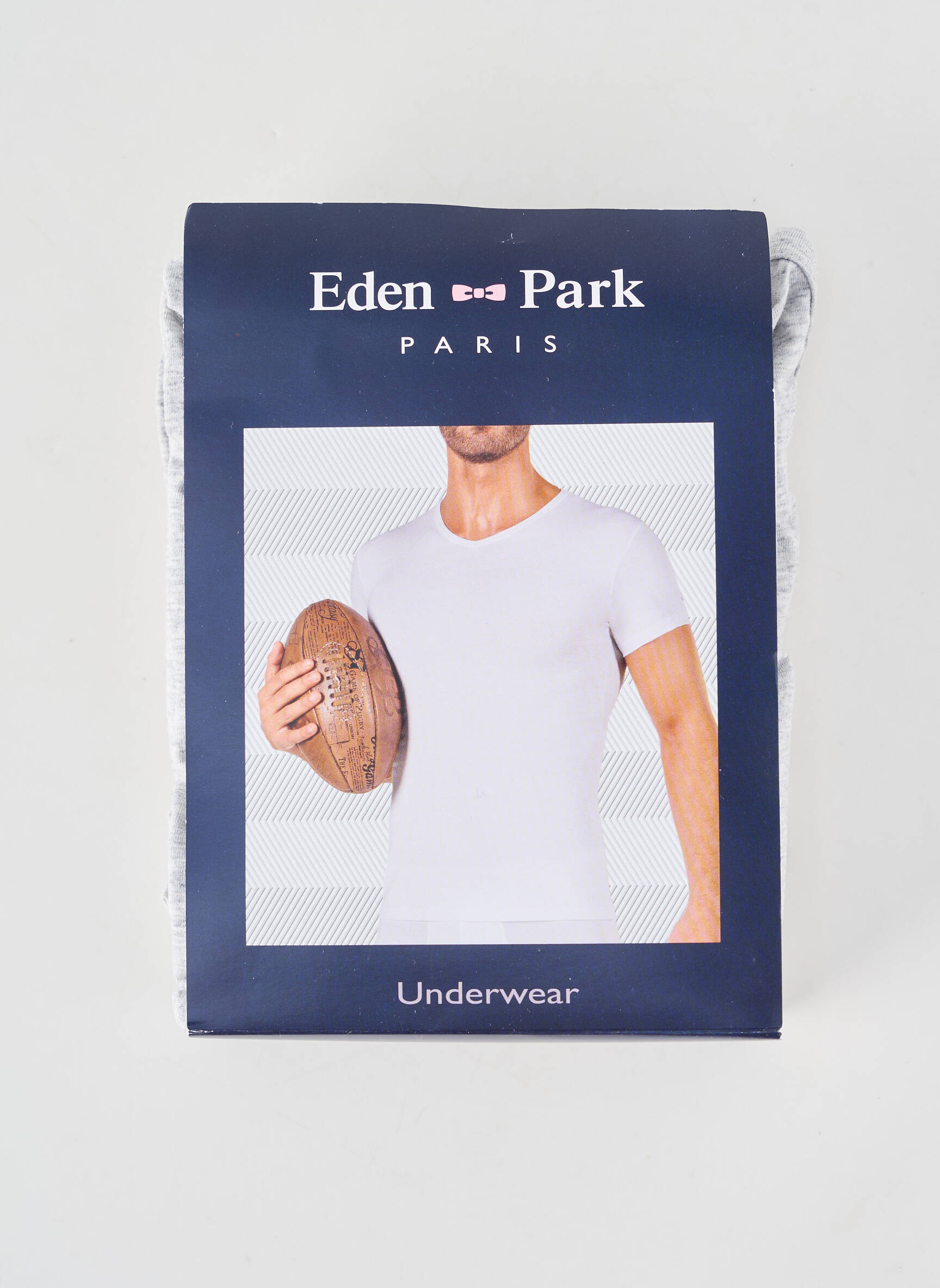 T-shirt coupe cintrée manches courtes gris EDEN PARK homme