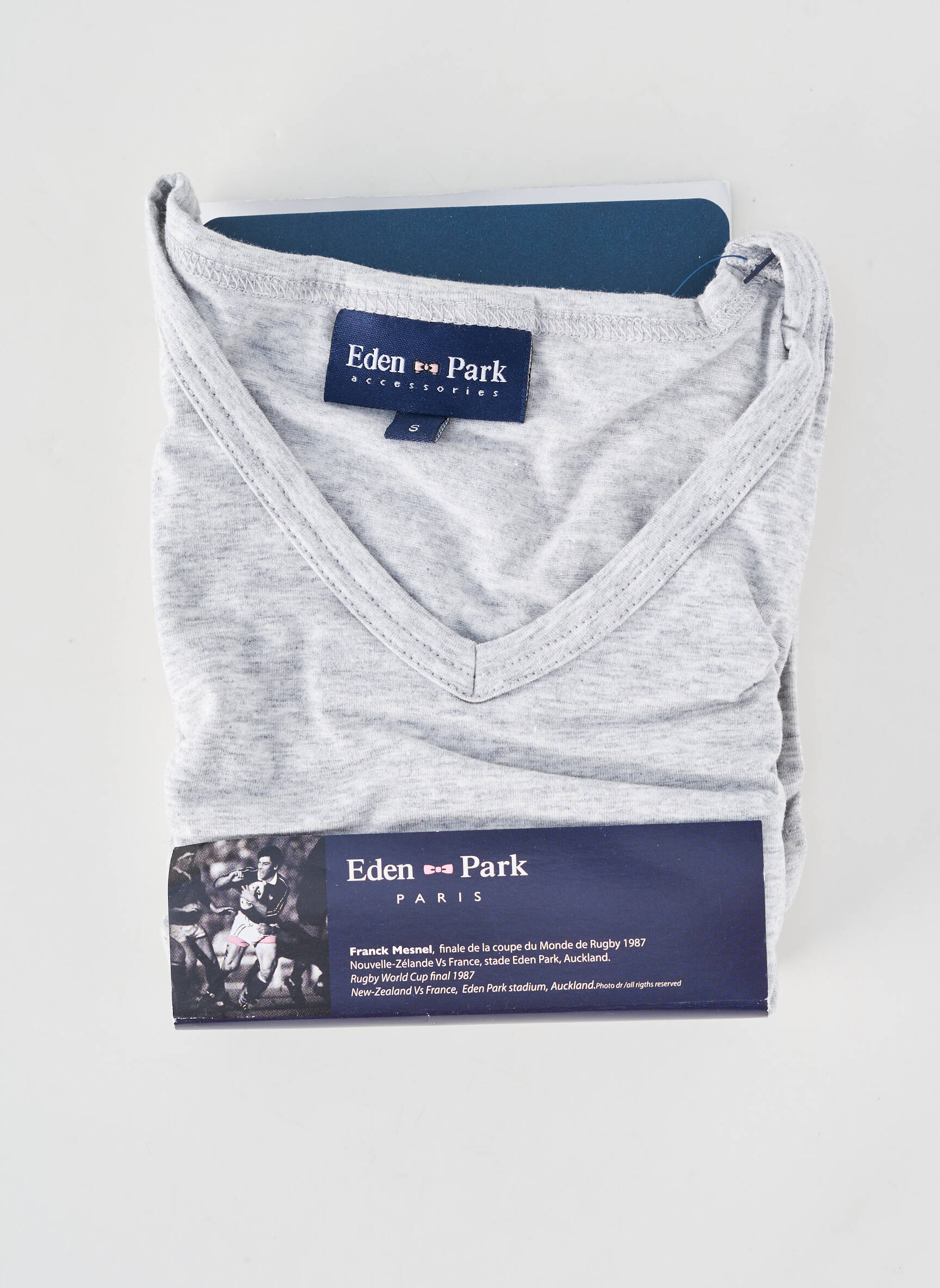 T-shirt coupe cintrée manches courtes gris EDEN PARK homme