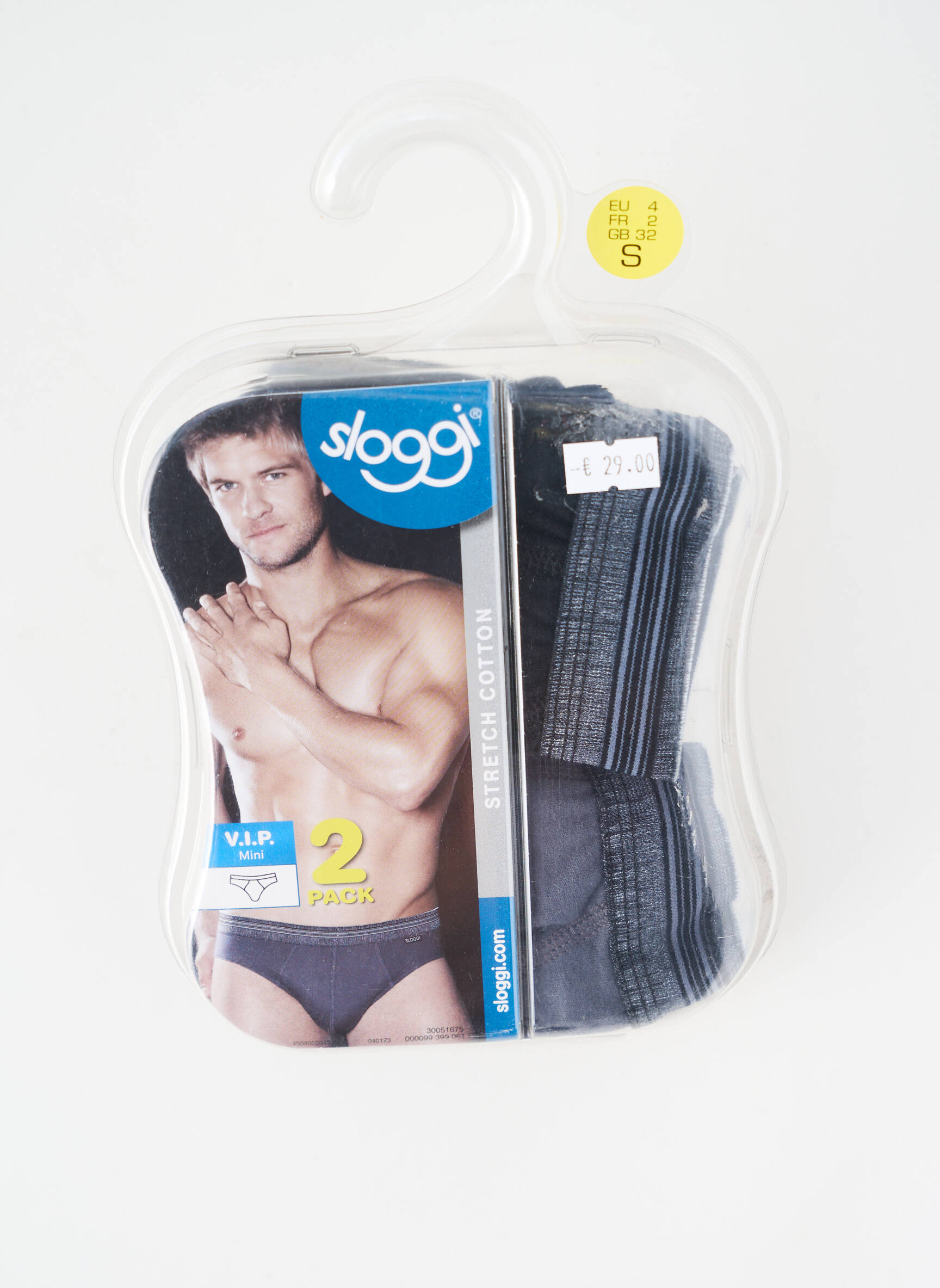 Slip tissage popeline noir SLOGGI homme