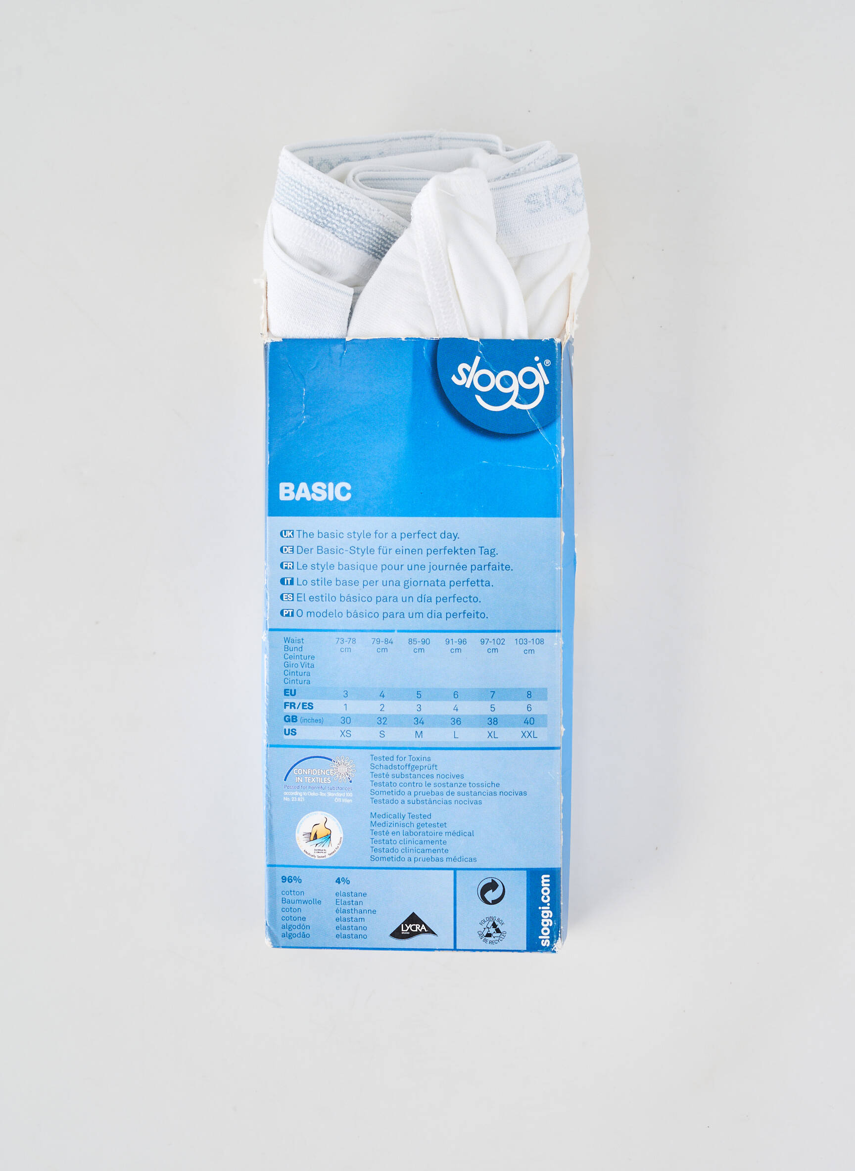 Slip stretch blanc SLOGGI homme