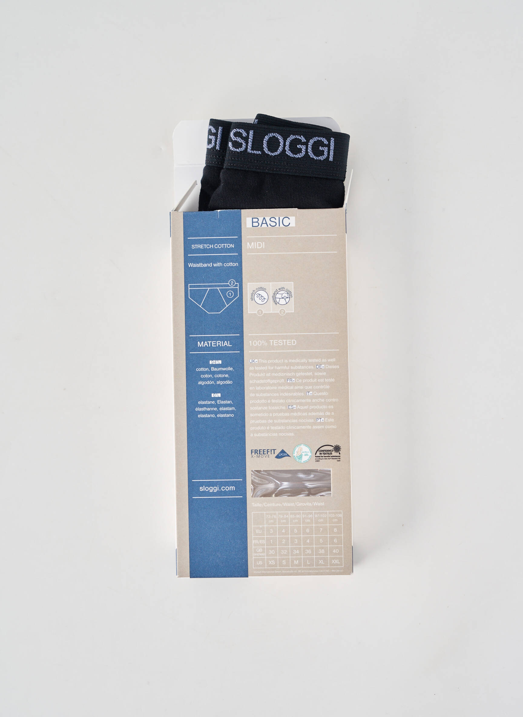 Boxer stretch noir SLOGGI homme