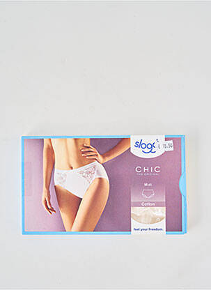 Culotte stretch blanc SLOGGI femme