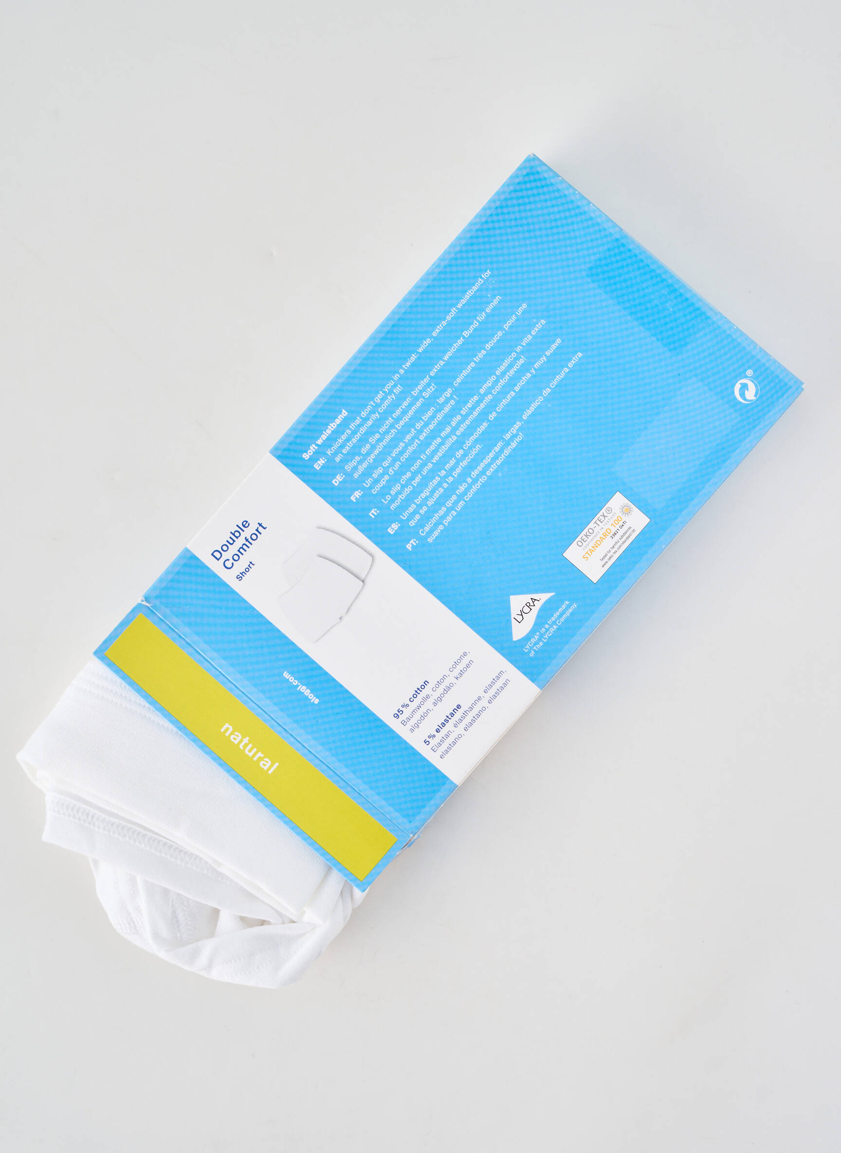 Shorty short blanc SLOGGI femme