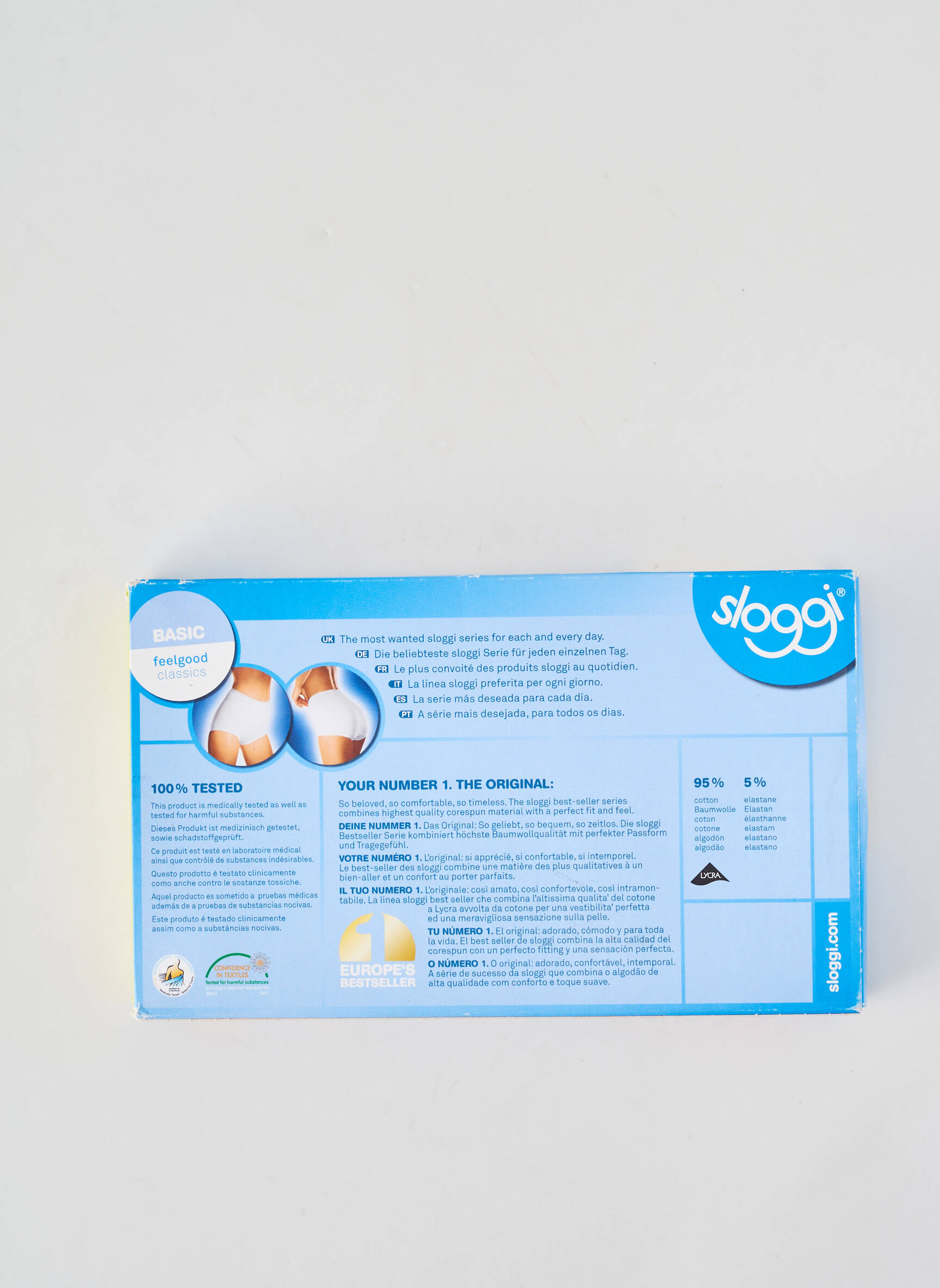 Shorty stretch blanc SLOGGI femme