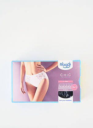 Culotte tissage dentelle noir SLOGGI femme