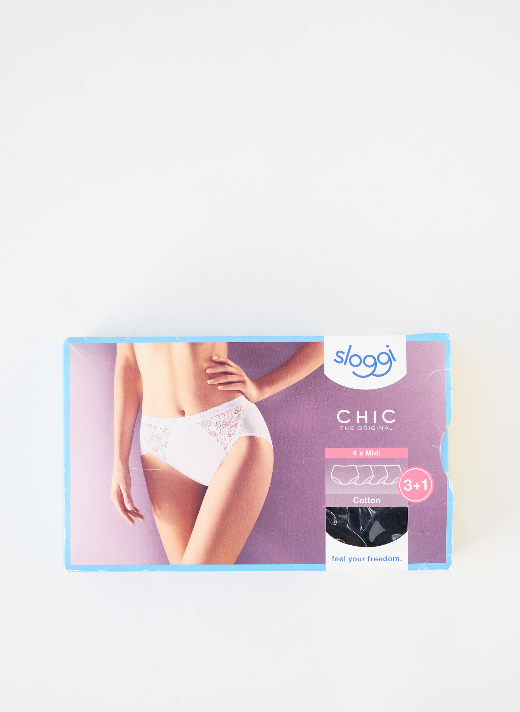 Culotte tissage dentelle noir SLOGGI femme