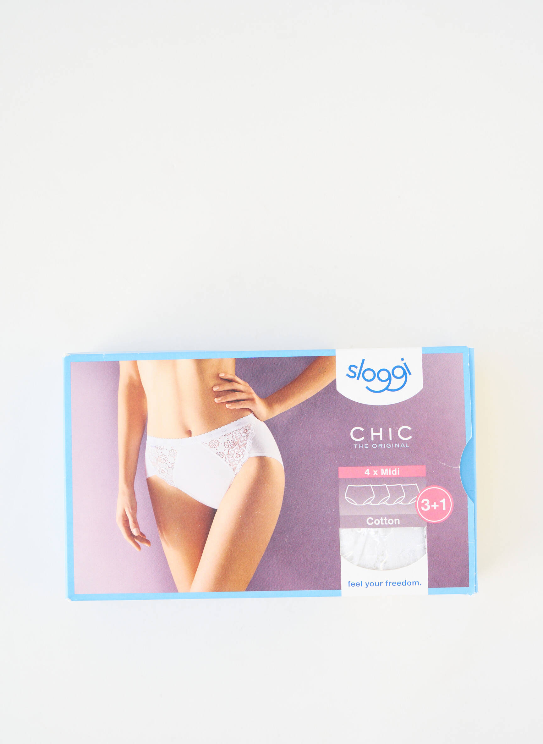 Culotte tissage dentelle blanc SLOGGI femme