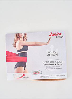 Culotte gainante effet matière satinée beige JANIRA femme