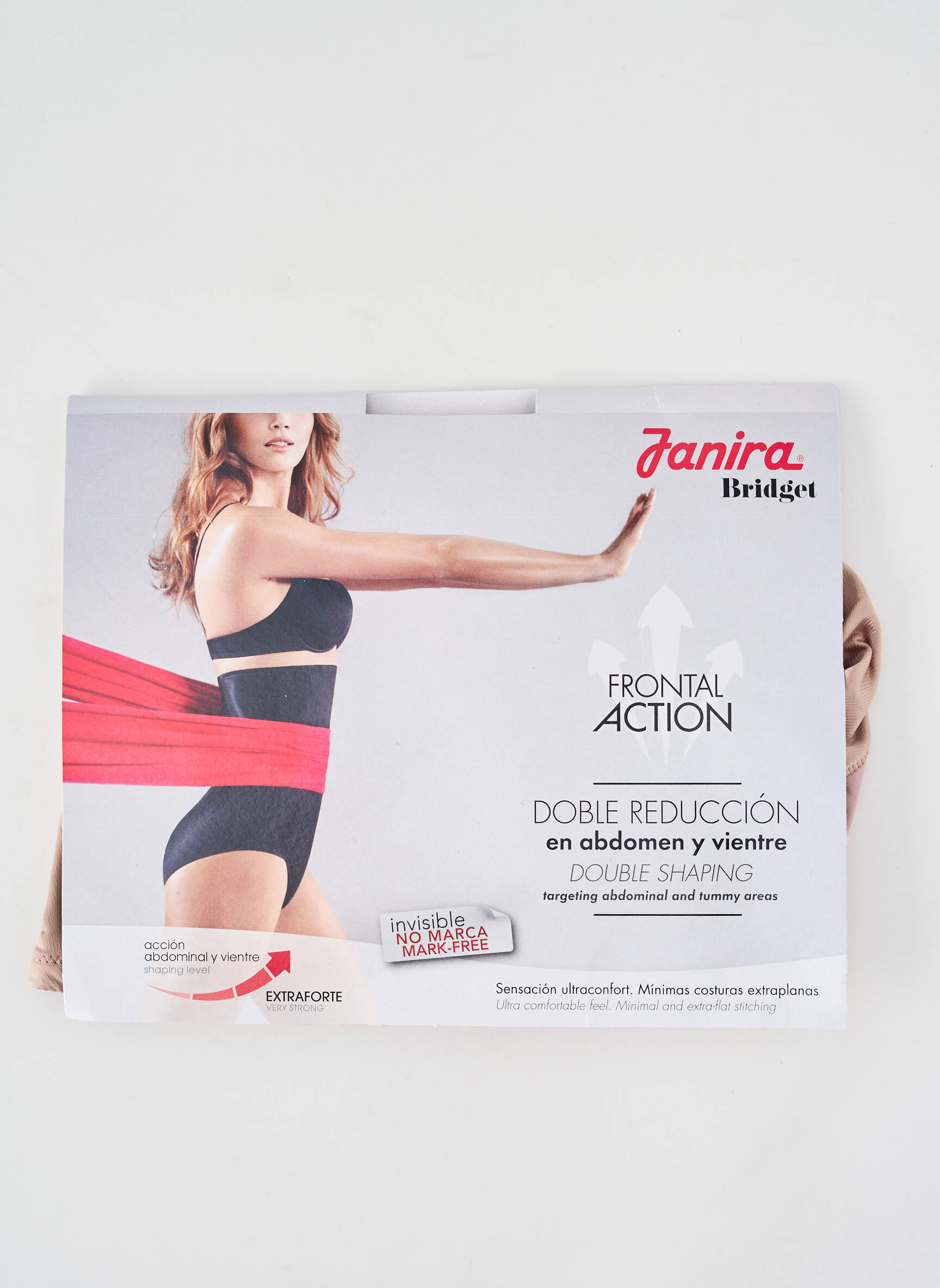 Culotte gainante effet matière satinée beige fonce JANIRA femme