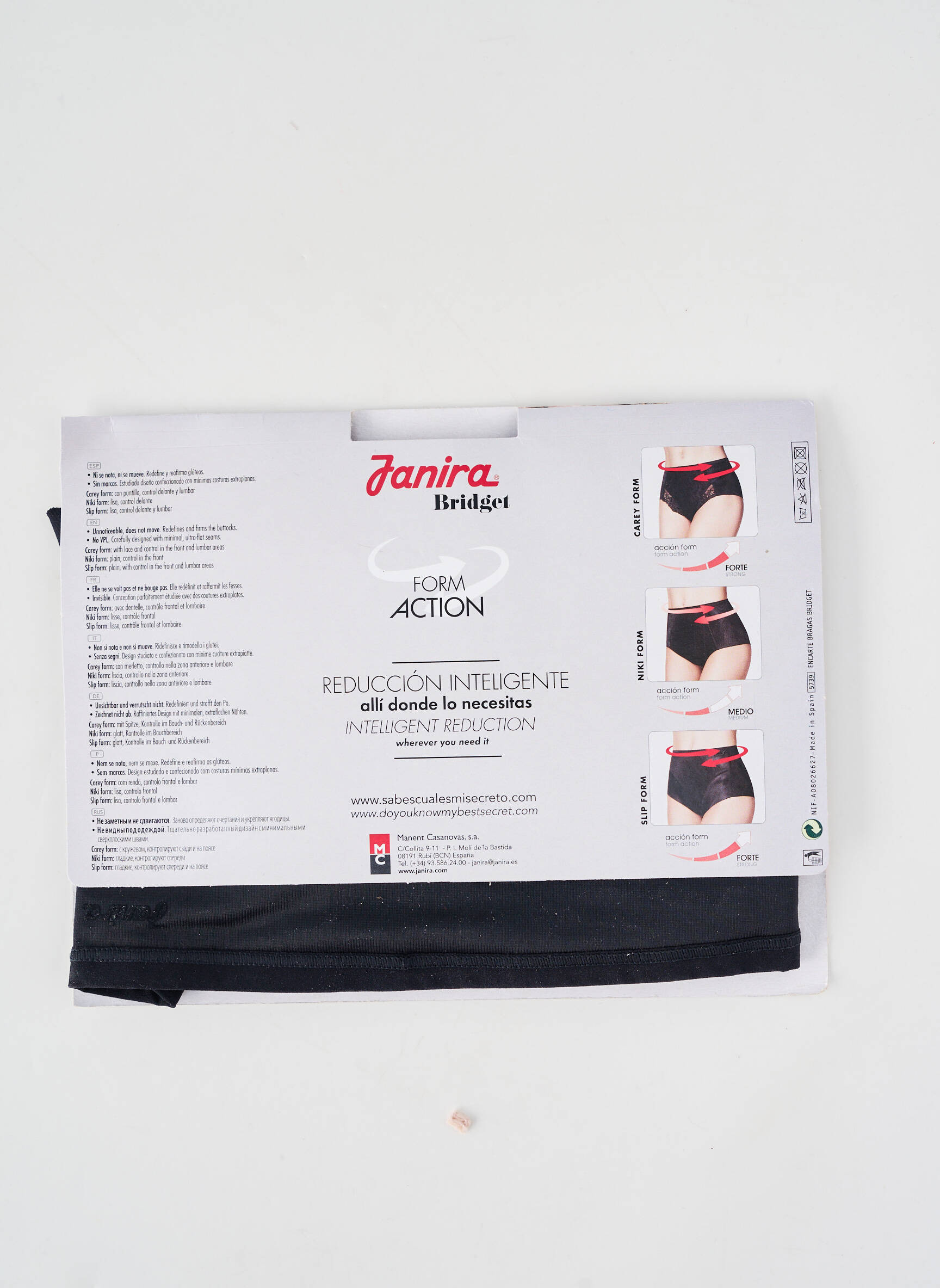 Culotte gainante stretch noir JANIRA femme