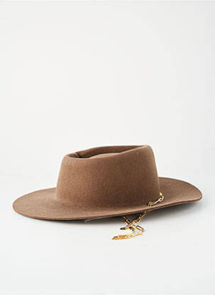 Chapeau bande anti-transpiration marron VAN PALMA femme