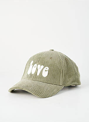 Casquette doublure vert FIVE femme