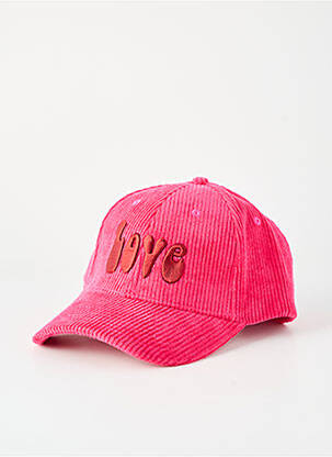Casquette doublure rose FIVE femme