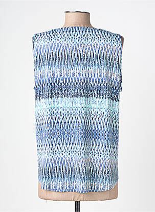 Top stretch sans manche bleu GEVANA femme
