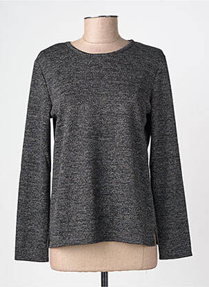 Pull coupe cintrée manches longues gris GEVANA femme