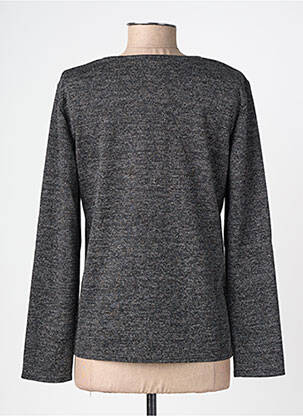 Pull coupe cintrée manches longues gris GEVANA femme