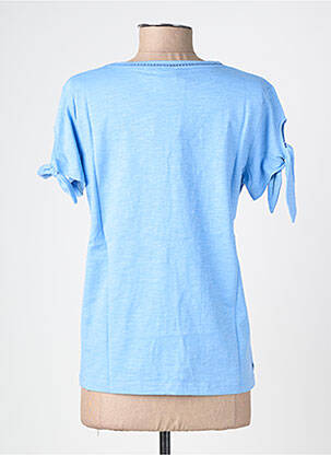 T-shirt coupe droite manches courtes bleu DIVILUNE femme