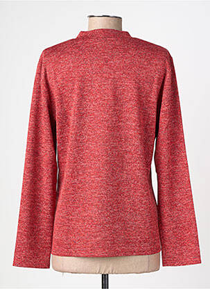 Pull coupe cintrée manches longues rouge GEVANA femme