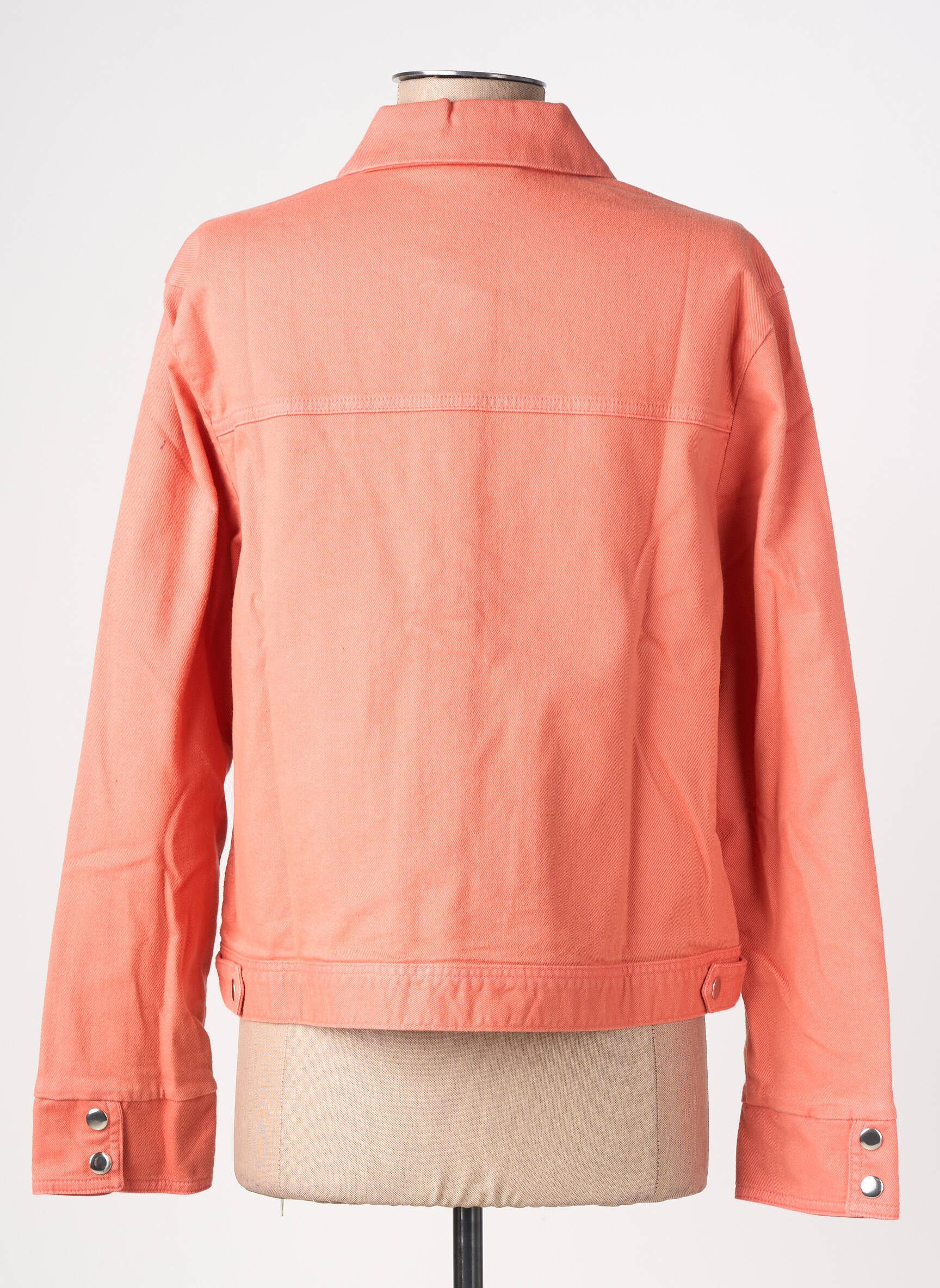 Veste casual coupe droite orange GEVANA femme