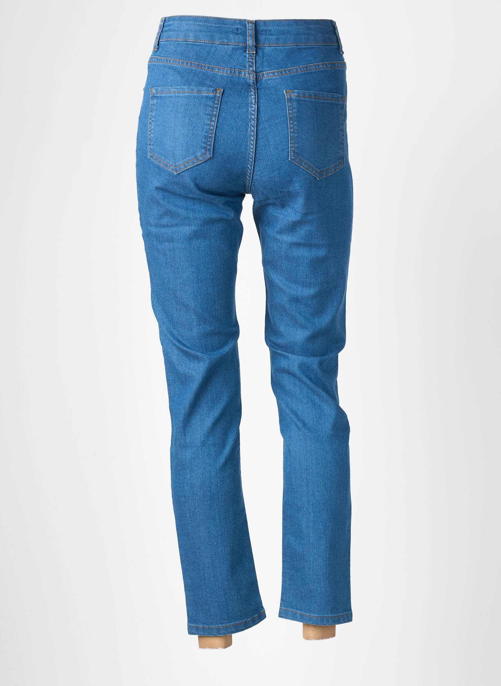 Jeans coupe slim stretch taille normale bleu DIVILUNE femme