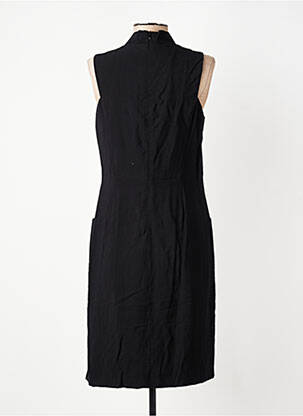 Robe mi-longue sans manche sans manche noir GEVANA femme