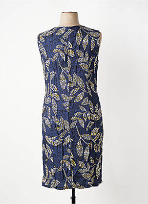 Robe mi-longue sans manche sans manche bleu GEVANA femme