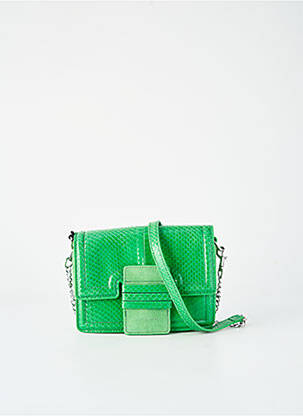 Sac multipoches forme rectangulaire vert GREAT BY SANDIE femme