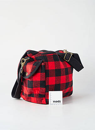Sac multipoches forme rectangulaire rouge SAC U.S femme