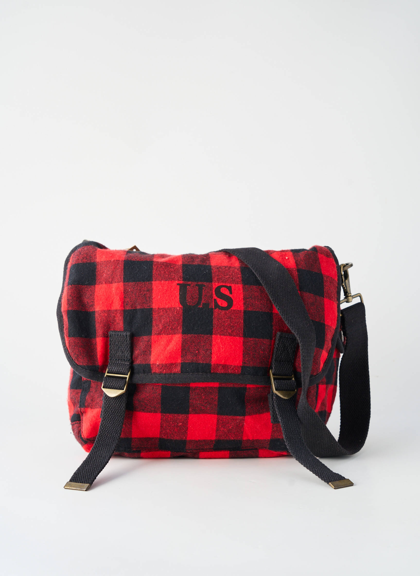 Sac multipoches forme rectangulaire rouge SAC U.S femme