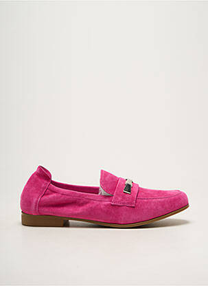 Mocassins bout rond talon plat jusqu'à 3cm rose INFINI femme
