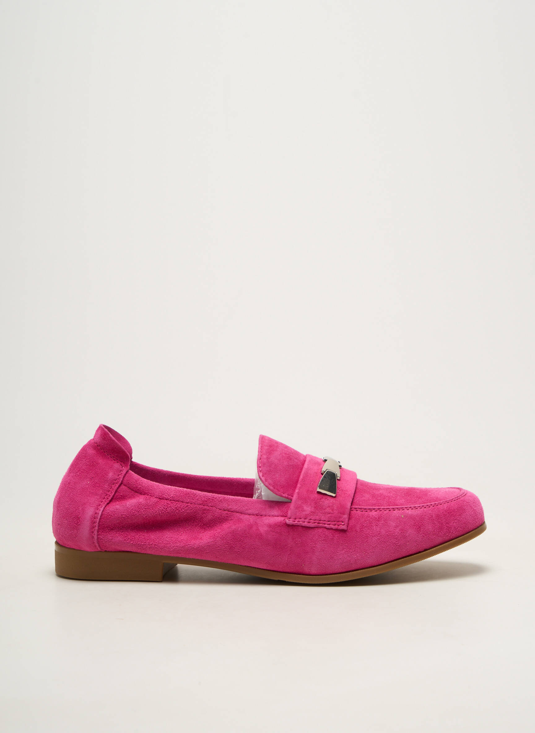 Mocassins bout rond talon plat jusqu'à 3cm rose INFINI femme