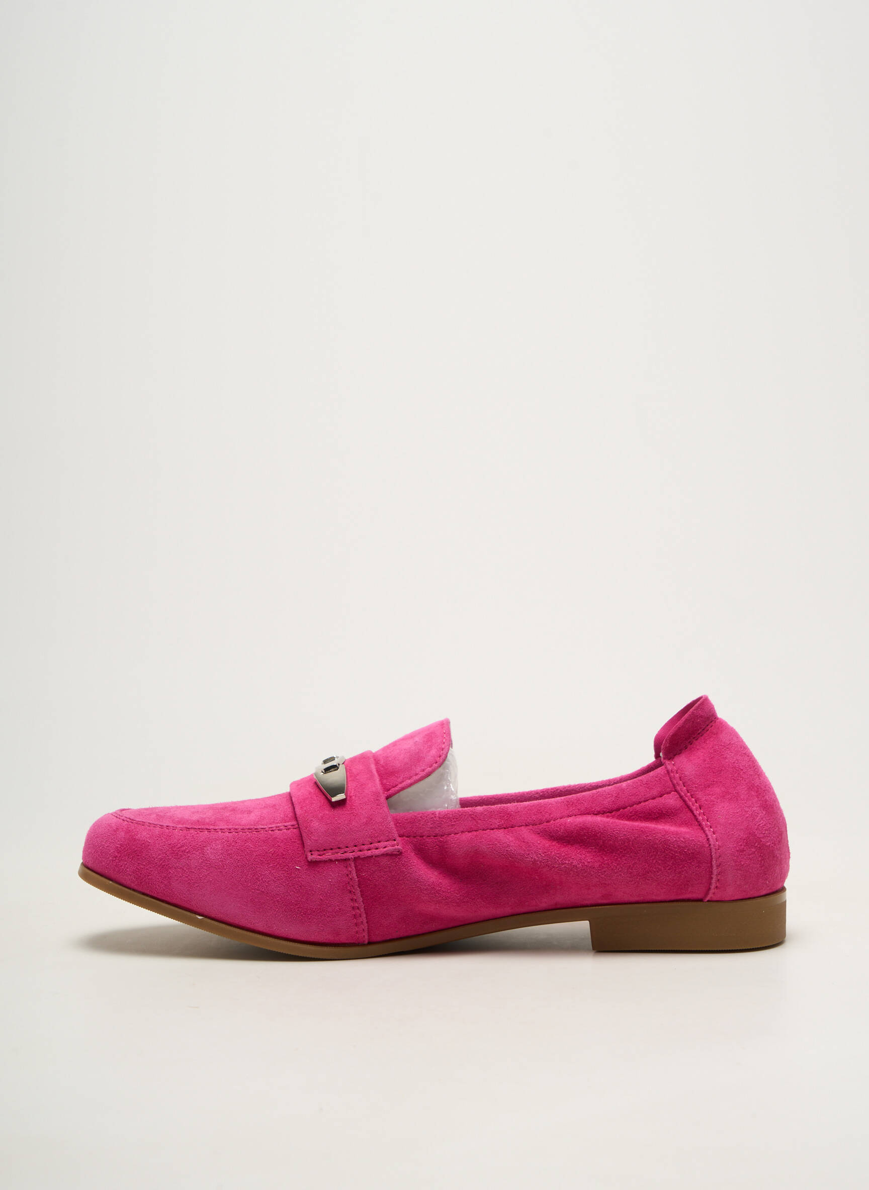 Mocassins bout rond talon plat jusqu'à 3cm rose INFINI femme