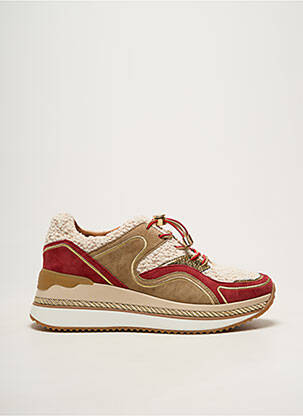 Baskets plateforme talon de 4 à 6cm rouge MAM'ZELLE femme